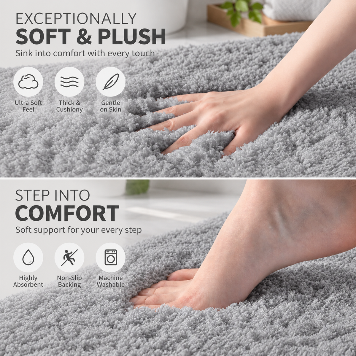 Bathroom Rugs & Mats