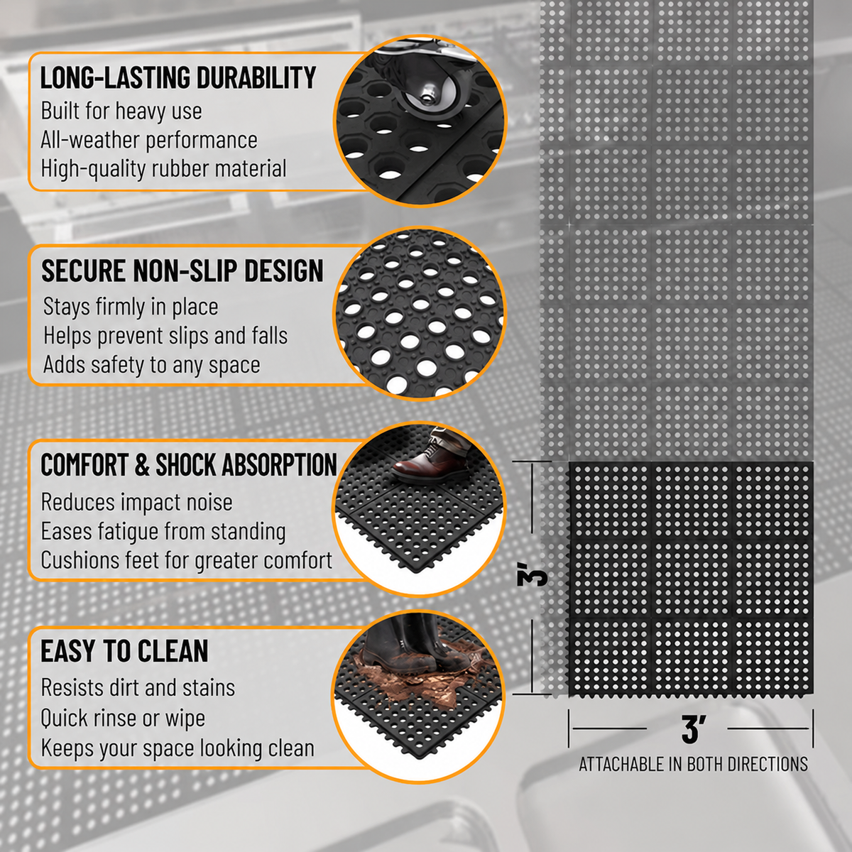 Heavy Duty Anti-Fatigue Floor Mat