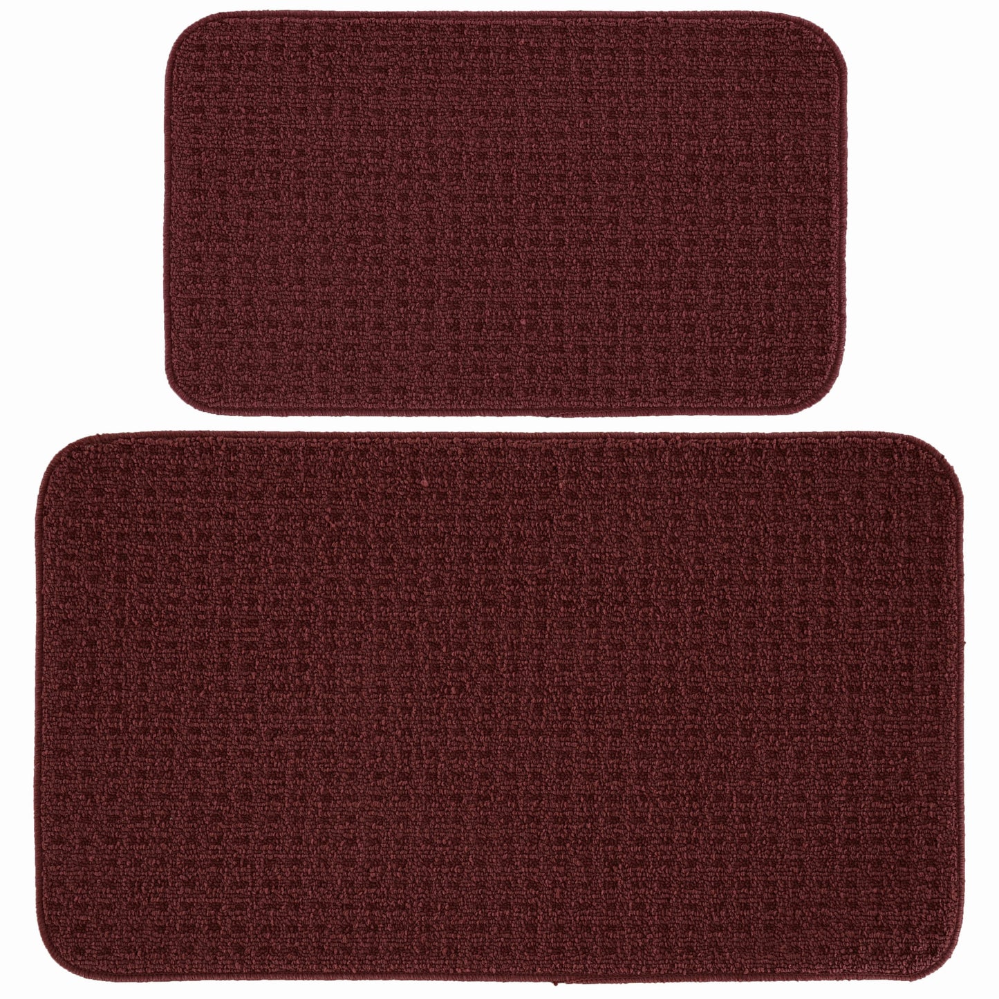 Garland Rug Herald Square 2pc Kitchen Rug Set 18 in. x28 in. Slice & 18 in. x28 in. Mat Ivory