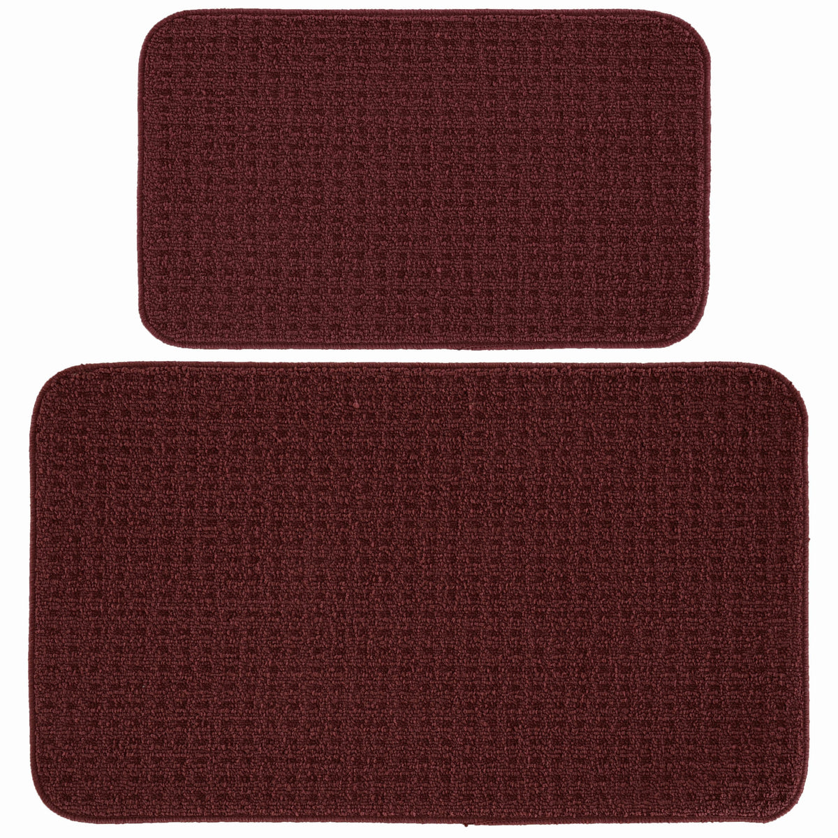 Garland Rug Herald Square 2pc Kitchen Rug Set 18 in. x28 in. Slice & 18 in. x28 in. Mat Ivory