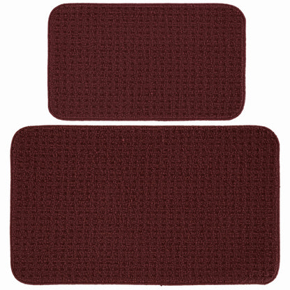 Garland Rug Herald Square 2pc Kitchen Rug Set 18 in. x28 in. Slice & 18 in. x28 in. Mat Ivory