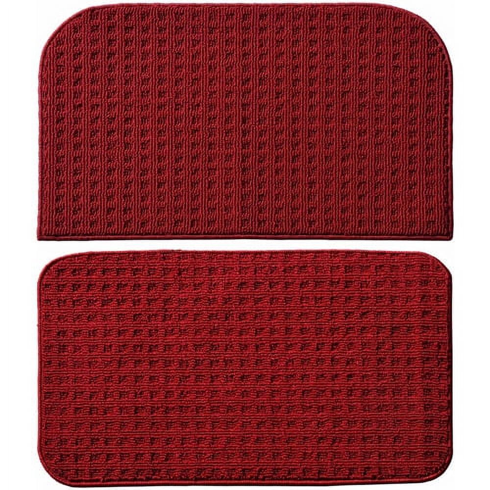Garland Rug Herald Square 2pc Kitchen Rug Set 18 in. x28 in. Slice & 18 in. x28 in. Mat Ivory