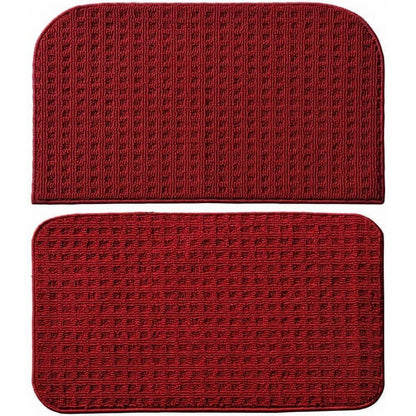 Garland Rug Herald Square 2pc Kitchen Rug Set 18 in. x28 in. Slice & 18 in. x28 in. Mat Ivory