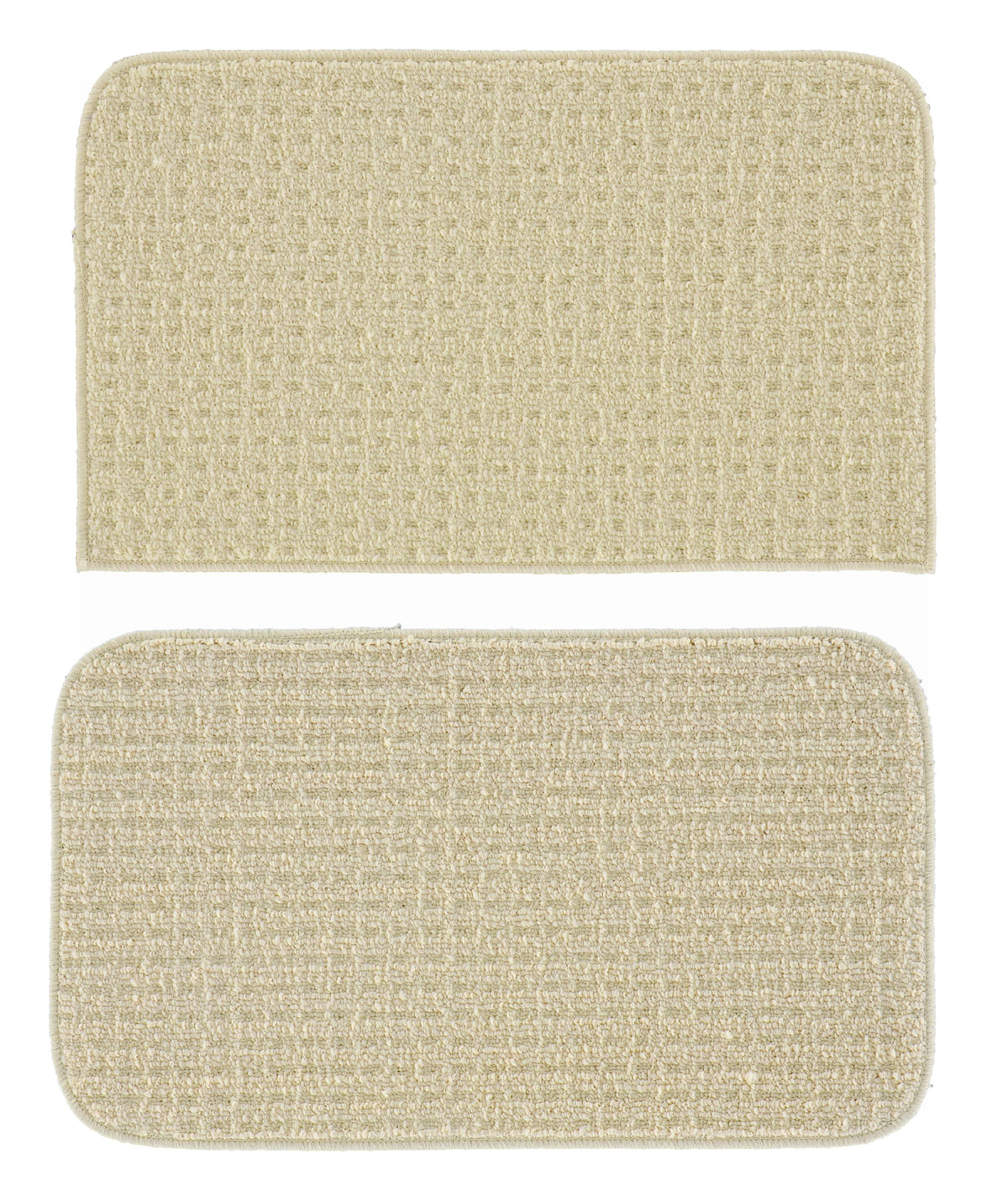Garland Rug Herald Square 2pc Kitchen Rug Set 18 in. x28 in. Slice & 18 in. x28 in. Mat Ivory