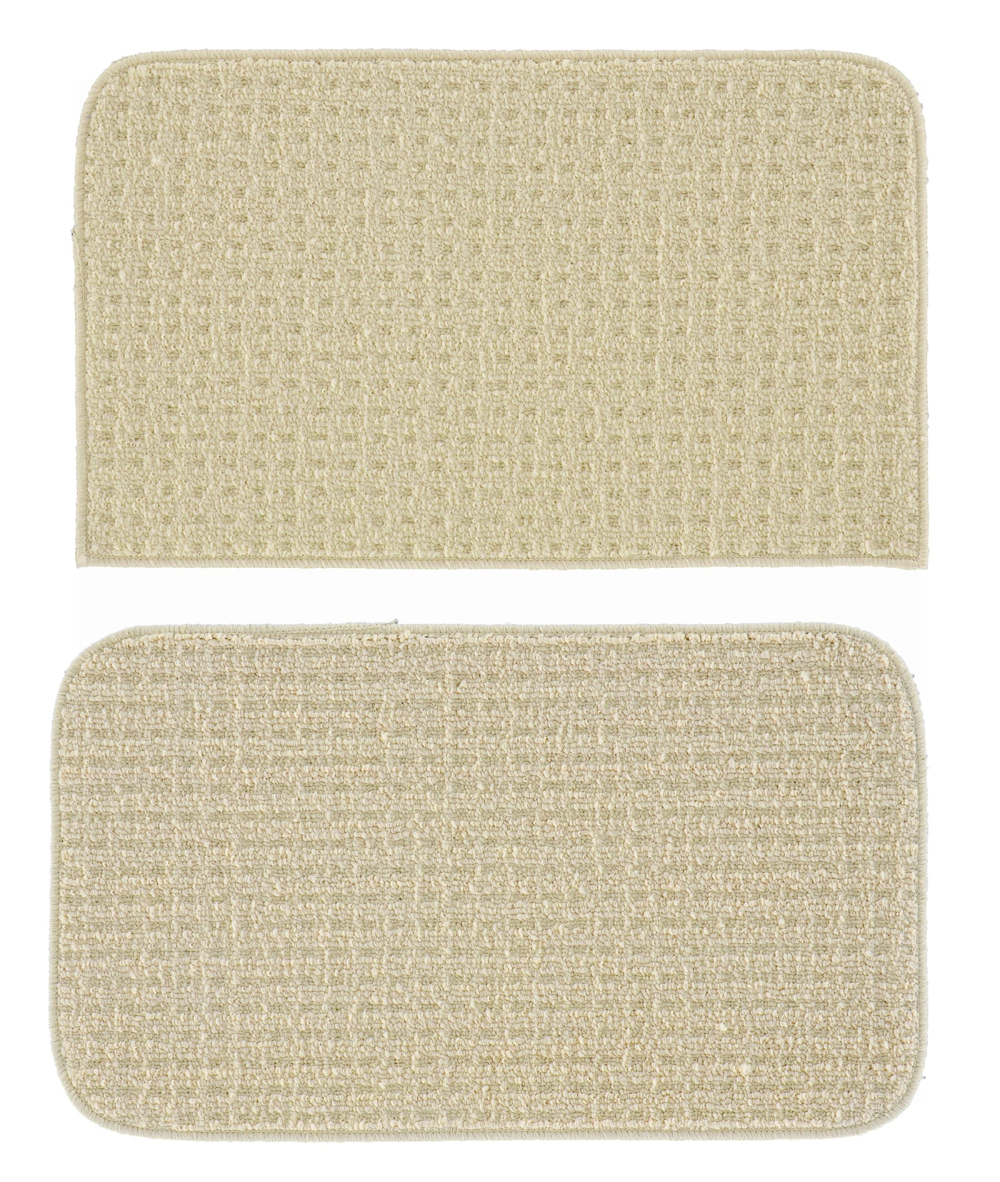 Garland Rug Herald Square 2pc Kitchen Rug Set 18 in. x28 in. Slice & 18 in. x28 in. Mat Ivory