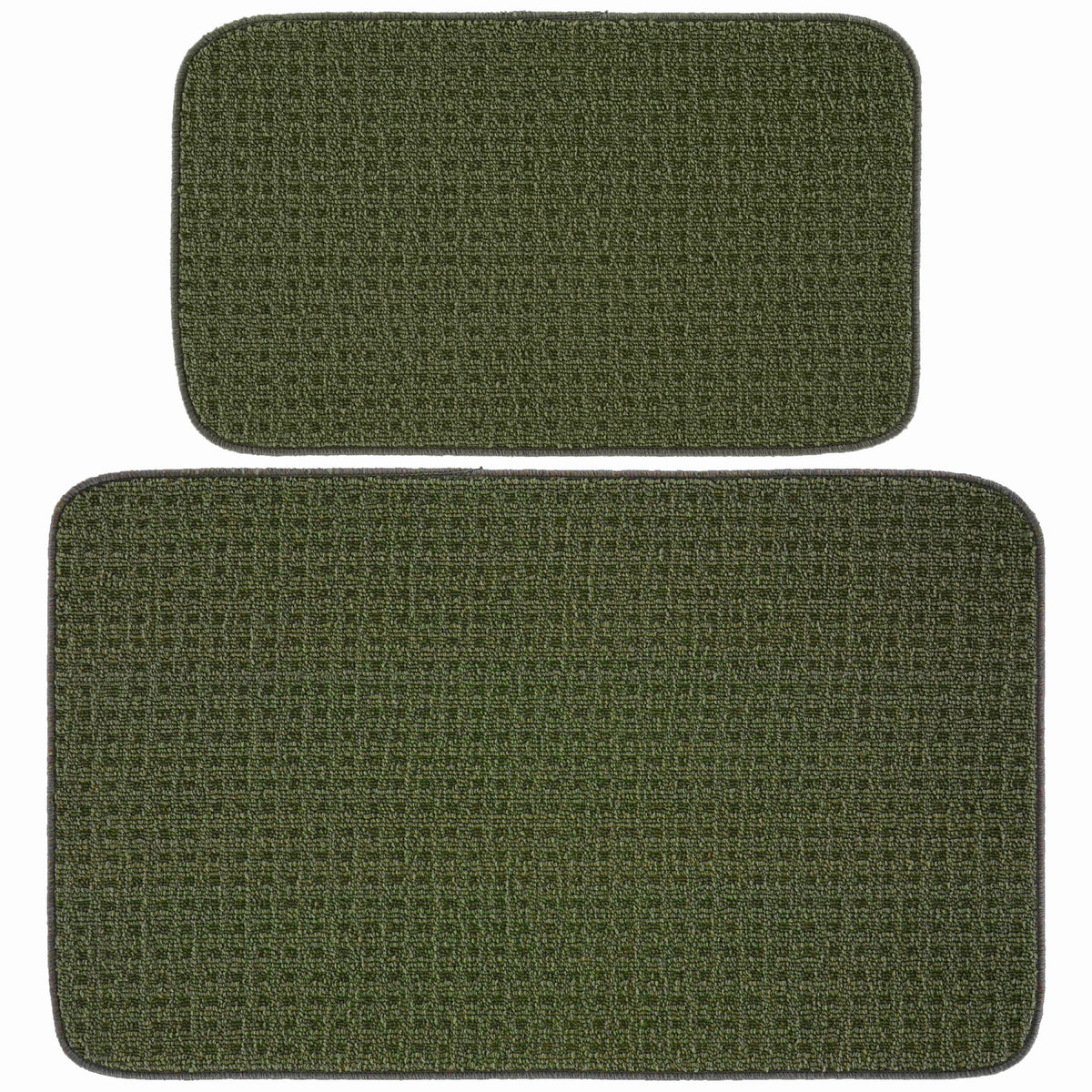 Garland Rug Herald Square 2pc Kitchen Rug Set 18 in. x28 in. Slice & 18 in. x28 in. Mat Ivory