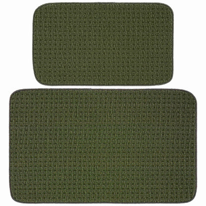 Garland Rug Herald Square 2pc Kitchen Rug Set 18 in. x28 in. Slice & 18 in. x28 in. Mat Ivory